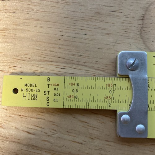1962 Vintage Pickett N-500-ES Hi Log All Metal Slide Rule - Picture 2 of 4