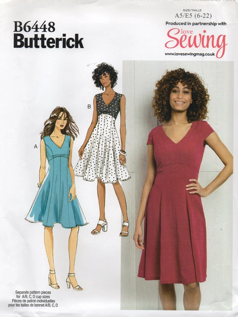 knee length dresses for ladies Dress Pattern - Elegant Lady's Wardrobe - E-PATTERN main image 0