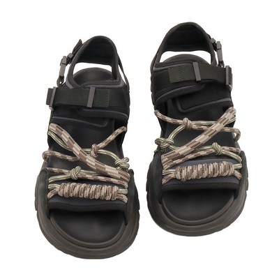 Dior Black Fabric HOMME H-Town Men's Sandals 3SA108ZON 131481274