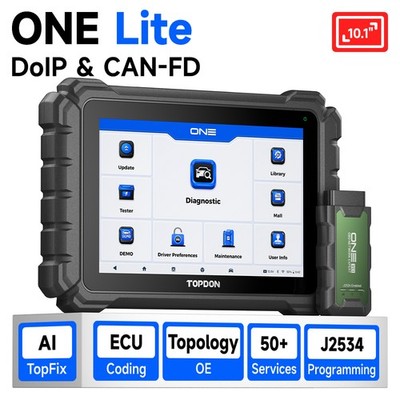  TOPDON ONE Lite Bluetooth Bi-Directional Scanner FCA DoIP & CAN FD & J2534