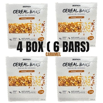 24 Caramel Cereal Bars (4 Boxes x 6 Bars)   Decathlon Choco Snack