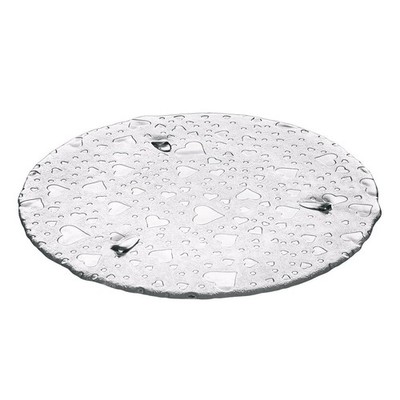 Leonardo - Platte HEART - Servierplatte mit Herzoptic - Kuchen & Tortenplatte