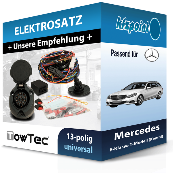 Towtec E-Satz 13Polig Universell Passend für Mercedes E-Klasse T-Mod. NEU-image