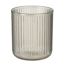 Toothbrush Glasses 3.1 x 3.1 x 3.7 Inch Bathroom Tumbler Gray