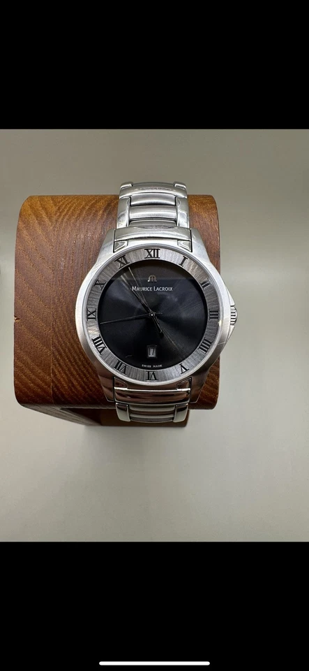 Maurice Lacroix Miros 69743, Black Sunburst Dial -Sapphire – Swiss Quartz – 100M - Image 3 of 4