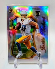 2020 Panini Select Certified Justin Herbert Rookie Card RC Silver Prizm #SCR-4. rookie card picture
