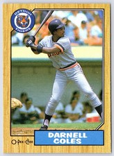 DARNELL COLES 1987 O-PEE-CHEE MLB BASEBALL #388 NRMINT+ 20437