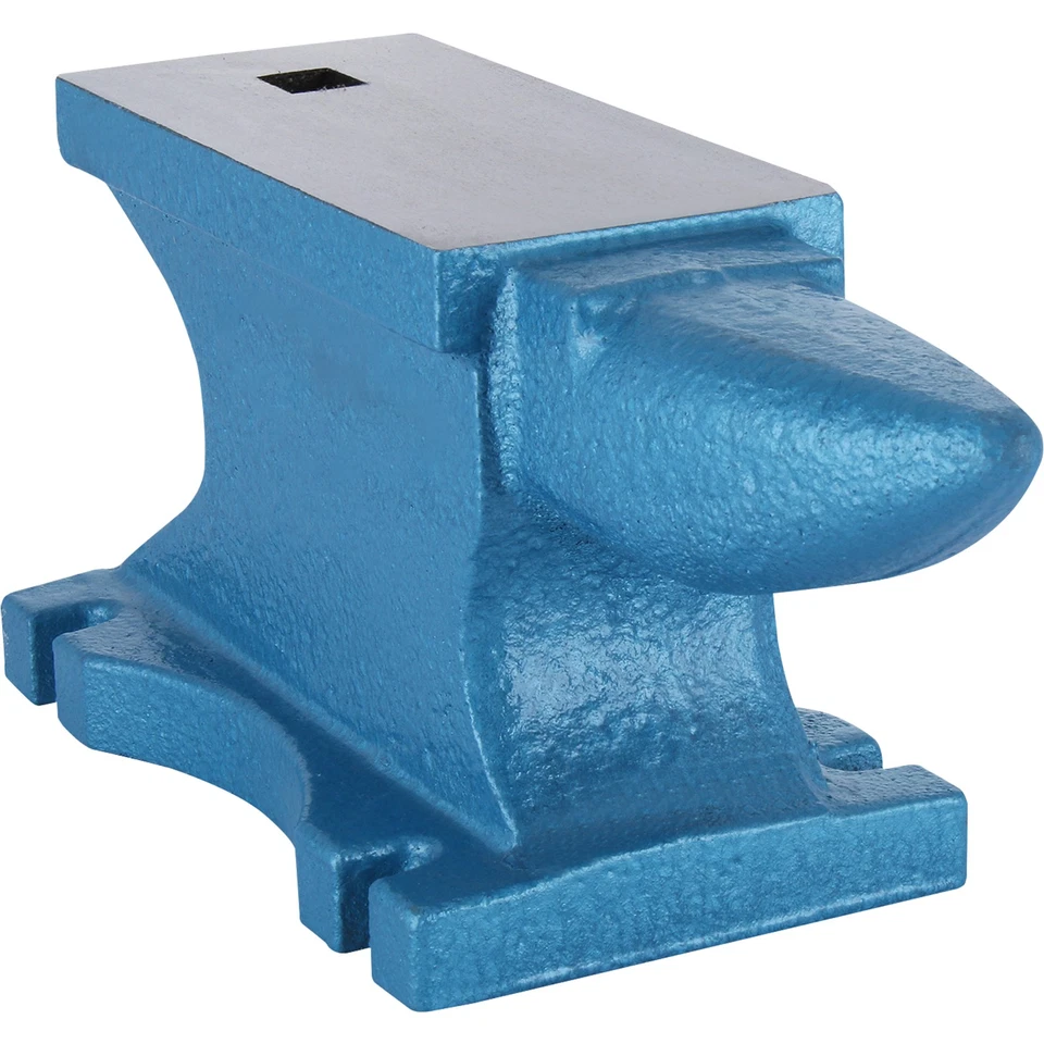 Yunque Herrero 55 LBS (25KG) de Una Sola Pieza de Hierro con Agujeros Cuadrados