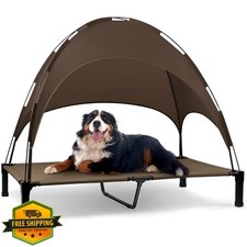 Heeyoo Elevated Dog Bed Canopy Cot Cooling Shade Tent Portable