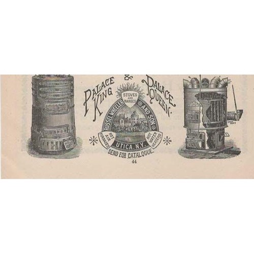 Palace King And Queen Antique Stove Advertisement Print Ad Utica, NY Furnaces