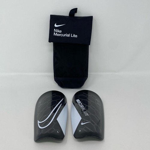 Nike Mercurial Lite Shin Guards Black/White Size Small No Sleeves