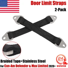 2X Upgraded Door Limit Straps For Can-Am Defender & Max Limited 2020+ Extra-Long