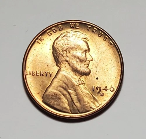 1940 S LINCOLN WHEAT PENNY UNC #P3595