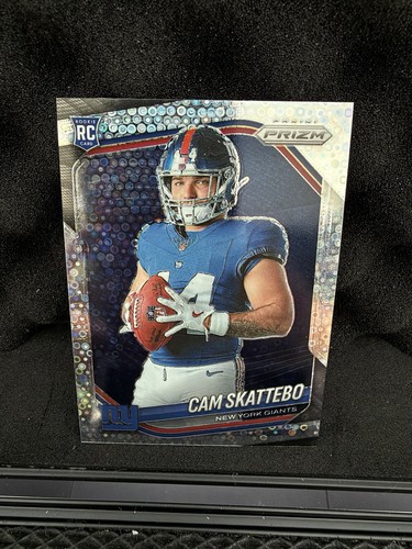 2025 Panini Prizm No Huddle Cam Skattebo Variation Rookie RC Silver Disco