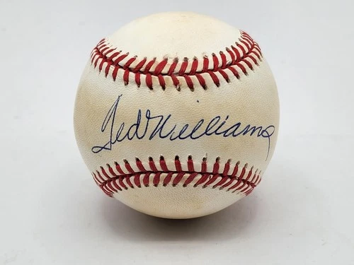 Ted Williams Signed Bobby Brown American League Baseball-UNAUTHENTICATED