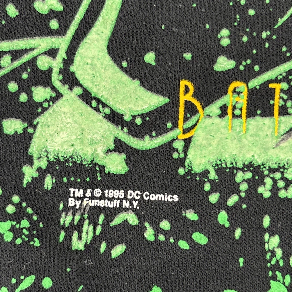 Sudadera De Colección Batman Forever Riddler/Batman Estampado AOP Juvenil 6x/7 Años 90 DC Foto 3 de 4