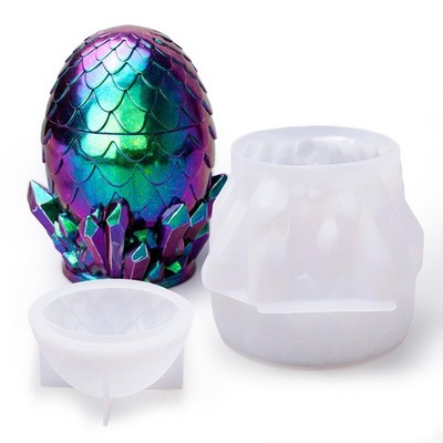 LET'S RESIN Dragon Egg Resin Molds, Large Jar Large, dragon egg 