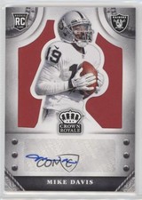 2014 Panini Crown Royale Rookie Signatures Retail Red 23/25 Mike Davis Auto 0f8