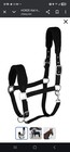 Horze Adjustable Horse Halter With Fleece Black Equestrian New