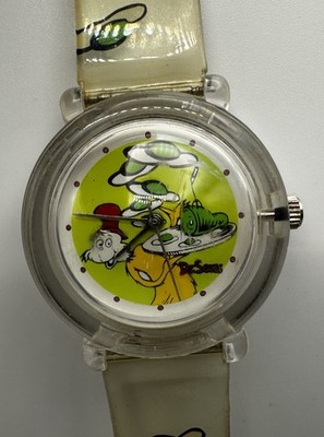 Dr. Seuss Watch 1997   Green Eggs & Ham, Sam-I-Am, Vintage Quartz, Working