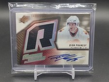 2005-06 UD SPX Rookie Jersey Dion Phaneuf /1499 Calgary Flames 