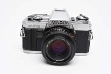 Minolta X370 35mm SLR w/50mm f1.7 Prime, case, strap, tested, Nice