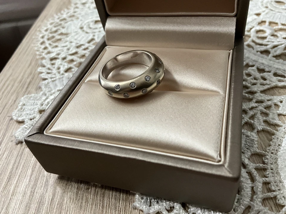 Goldring 750 18kt Gold GG/WG Brillanten