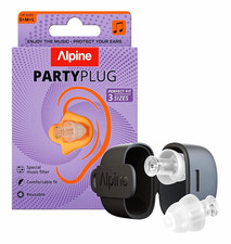 Alpine PartyPlug Ohrst&ouml;psel Musikfilter transparent mit Etui S/M/L