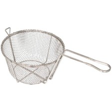 FBR-9 9-Inch Steel Round Wire Fry Basket for Deep Frying Heavy Duty Use