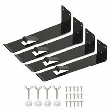 4 Pieces Owl Bracket with Secure Clip for Garden, Homeowners