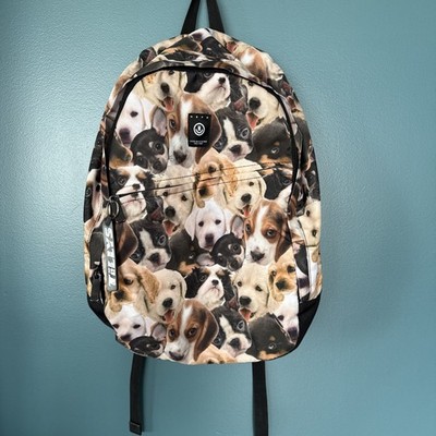 Neff Backpack Large Dog Print Lightweight Fur babies 12  X 18  X 6  Vintage Cute