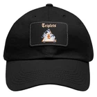 Evansville Triplets Indiana Basebal Dad Hat with Leather Patch - Adjustable Size