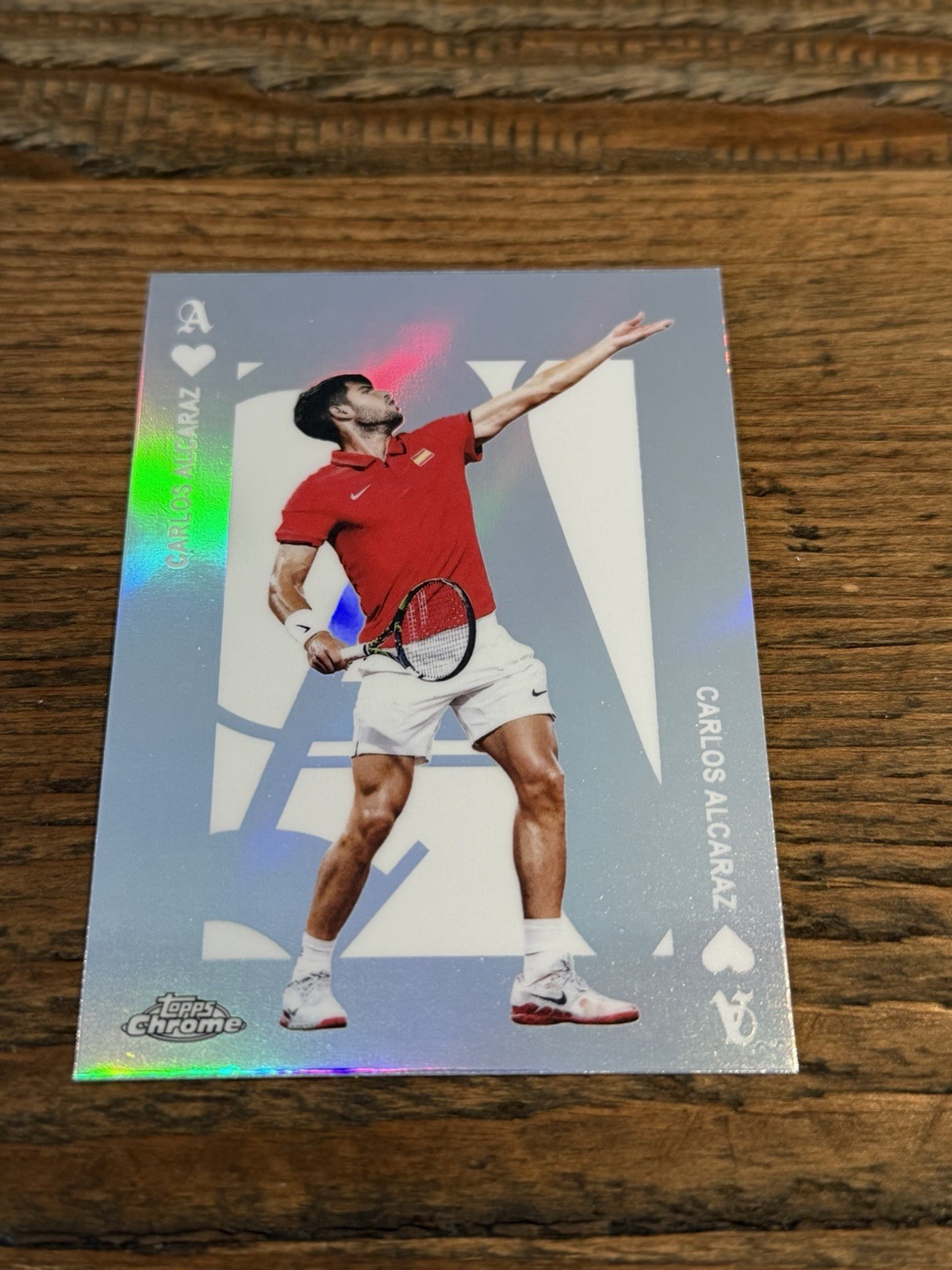 Carlos Alcaraz 2025 Topps Chrome Tennis Refractor Aces #ACE-8 QTY