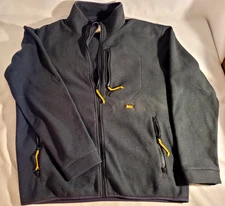 REI Jacket Men's Med Black Fleece Polartec Trailsmith Co-Op  Hiking Camping