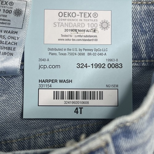 Okie Dokie Jeans 4T Toddler Playfriend Adjustable Waistband Distressed NEW - Picture 9 of 10