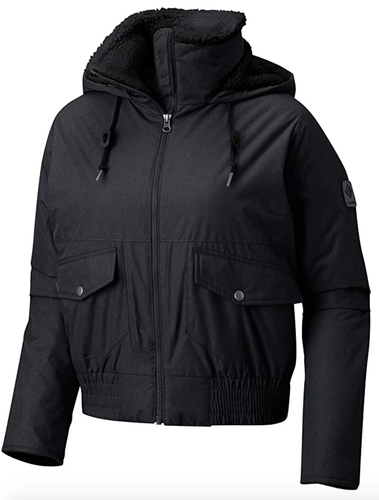 Columbia Women's Beacon Brooke Bomber Jacket, Charcoal Womens Large - Picture 3 of 4