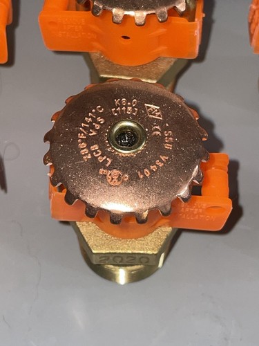 6 Victaulic V3401 Upright Sprinkler SR 8.0K Brass 155F S342ACS510- NEW - Picture 5 of 9
