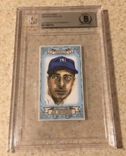 Joe DiMaggio Original Art Sketch Card New York Yankees MLB Beckett BAS True 1/1