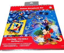 Disney Four Parks One World Deluxe Scrapbook Kit Used