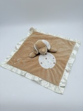 Douglas Baby Puppy Dog Brown Lovey Security Blanket Moon Star Print Satin Edge