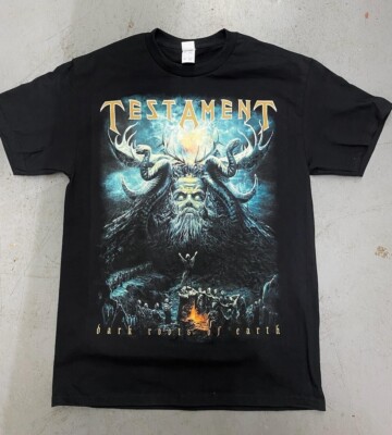 セール★TESTAMENT ツアーTシャツ Mサイズ ブラック レア NEW TESTAMENT DARK ROOTS OF EARTH T SHIRT | eBay
