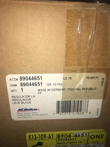 Window Regulator ACDelco GM Original Equipment 89044651 - Picture 8 of 8