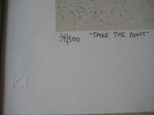 Michael Knigin "Take The Point" Serigraph, Signed And Numbered, 34/300 - Picture 4 of 5