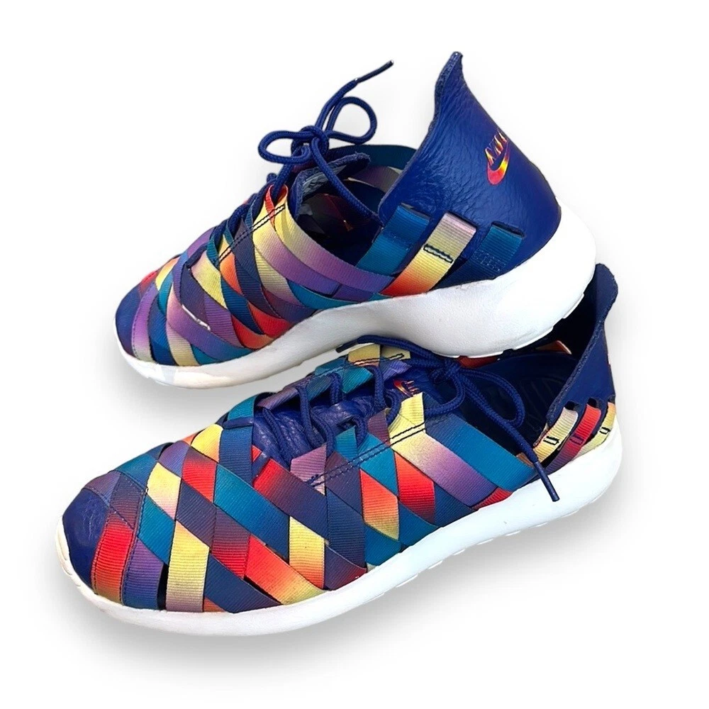 Nike Women's Roshe Run Woven Premium Running Shoes rainbow galaxy colorful 8.5 eBay