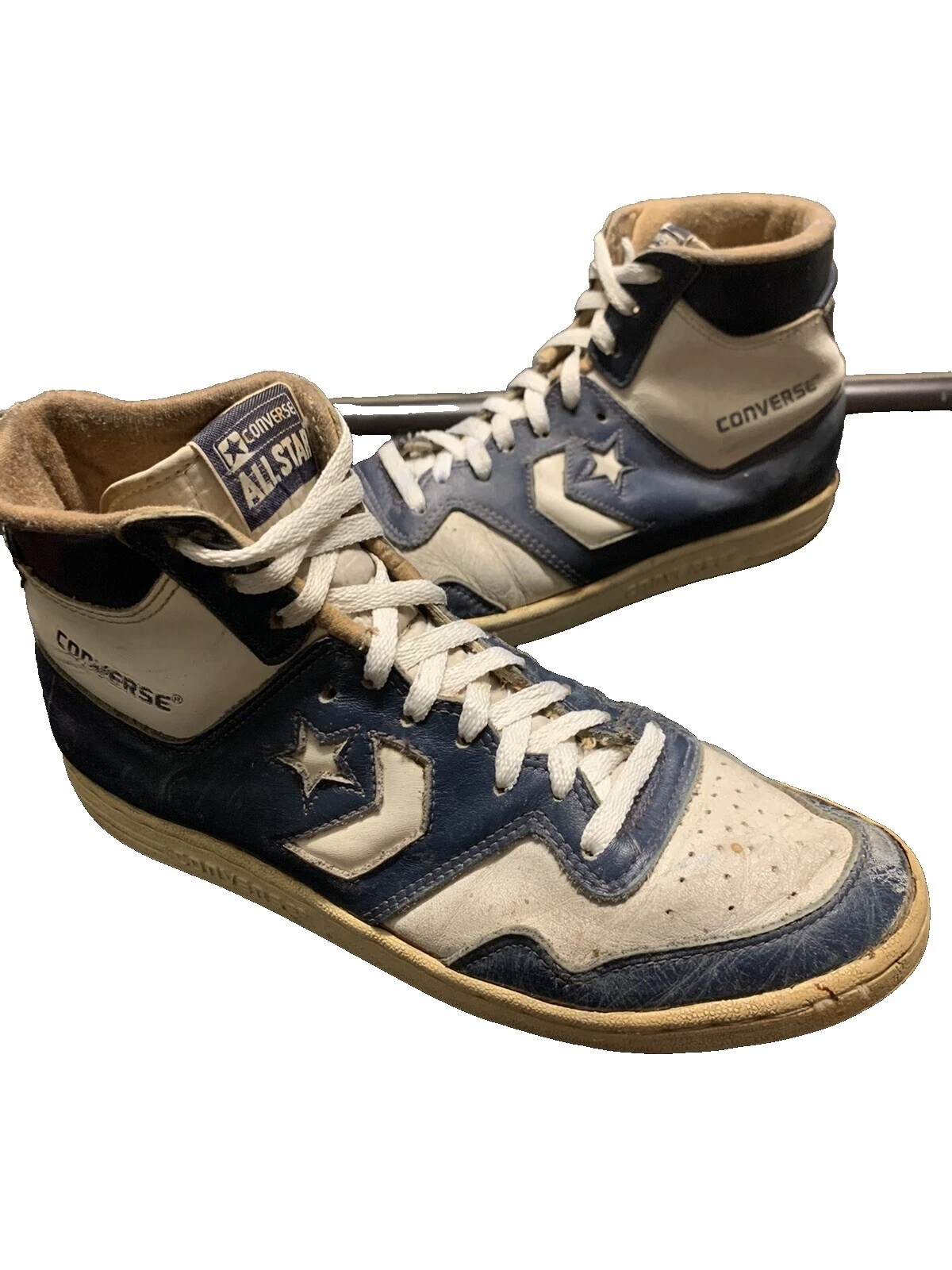 Calzado Vintage Converse Cuero Blanco para hombres