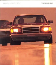 1987 Mercedes-Benz 190 Class 300 Class S-Class Full line Sales Brochure