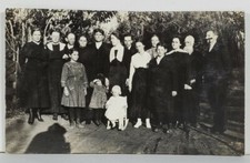 RPPC Family Photo Adorable Little Girl Cute Button Up Shoes Postcard Q13