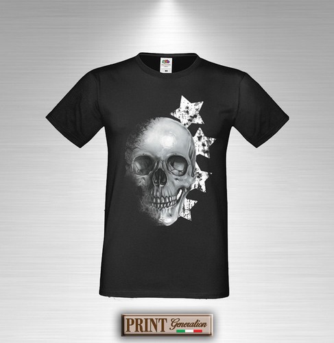 T-shirt Teschio con Stelle Maglietta Uomo Donna | eBay