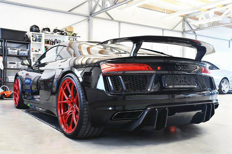 Carbon Fiber GT Rear Wing Trunk Spoiler For Audi R8 2017 - 2019 New | eBay