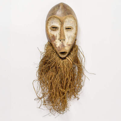 saleコンゴ レガ族 bwami マスク Lega Bwami Society Mask with Raffia
